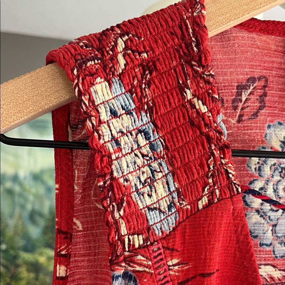 Knox Rose Red Floral Top